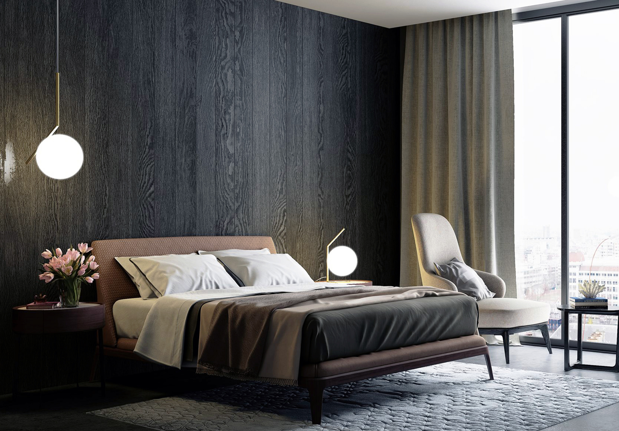 Luxury bedroom interior design